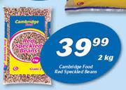 Cambridge Food Red Speckled Beans-2kg