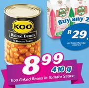 Koo Baked Beans In Tomato Sauce-410g
