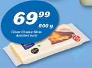 Clover Cheese Slices Assorted-800g Each