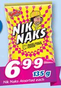 Nik Naks -135g Each