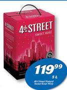 4th Street Natural Sweet Rose Wine-5Ltr