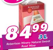 Robertson Winery Natural Sweet Rose Wine-750ml