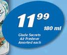 Glade Secrets Air Freshner-180ml Each
