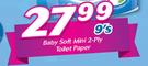 Baby Soft Mini 2-Ply Toilet Paper 9's