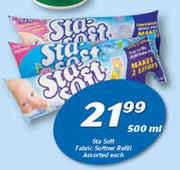 Sta-Soft Fabric Softener Refill-500ml Each