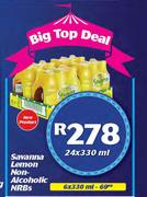 Savanna Lemon Non Alcoholic NRBs-6x330ml 