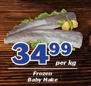Frozen Baby Hake-Per kg