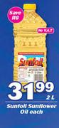 Sunfoil Sunflower Oil-2Ltr