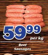 Beef Sausages-Per kg