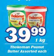Thokoman Peanut Butter-1kg Each
