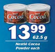 Nestle Cocoa Powder-62.5g Each