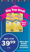 Ultra Mel Vanilla Custard-2x1Ltr 