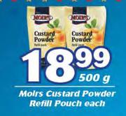 Moirs Custard Powder Refill Pouch-500g Each