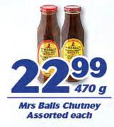 Mrs Balls Chutney-470g Each