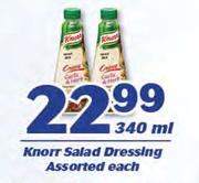 Knorr Salad Dressing-340ml Each