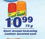 Knorr Aromat Seasoning Canister-75g Each