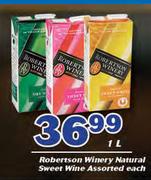 Robertson Winery Natural Sweet Wine-1Ltr Each