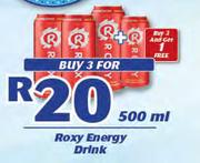 Roxy Energy Drink-3x500ml