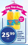 Clover Tropika Dairy Fruit Mix-2Ltr Each