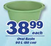 Oval Basin 90Ltr (80cm)-Each