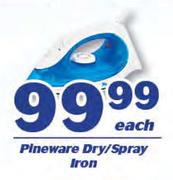 Pineware Dry/Spray Iron-Each
