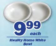 Kwality Home White Bowl-Each