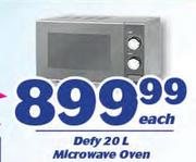 Defy 20Ltr Microwave Oven-Each