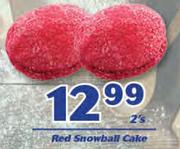 Red Snowball Cake-2's