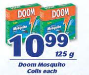 Doom Mosquito Colls-125g Each