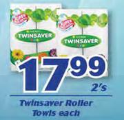 Twinsaver Roller Towels-2's Each