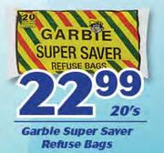 Garbie Super Saver Refuse Bags-20's