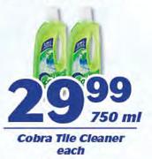 Cobra Tile Cleaner-750ml Each