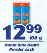 Doom Blue Death Powder-100g Each