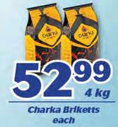 Charka Briketts-4Kg Each