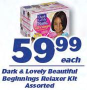 Dark & Lovely Beautiful Beginnings Relaxer Kit Assorted-Each