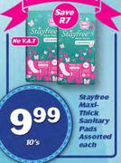 Stayfree Maxi Sanitary Pads Assorted-10's Each