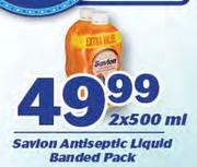 Savlon Antiseptic Liquid Banded Pack-2 x 500ml