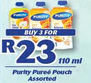 Purity Puree Pouch Assorted-3 x 110ml