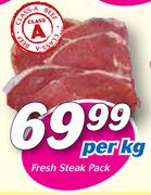 Fresh Steak Pack-Per kg