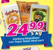 Tafelberg/Magnifisan Lion Super Maize Meal-5kg Each