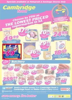 Cambridge Food Nelspruit : August Mid Month (9 Aug - 21 Aug 2018), page 1