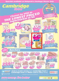 Cambridge Food Nelspruit : August Mid Month (9 Aug - 21 Aug 2018), page 1