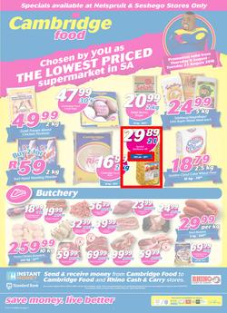 Cambridge Food Nelspruit : August Mid Month (9 Aug - 21 Aug 2018), page 1