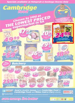 Cambridge Food Nelspruit : August Mid Month (9 Aug - 21 Aug 2018), page 1