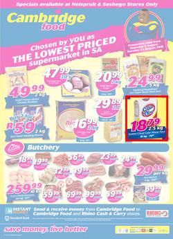 Cambridge Food Nelspruit : August Mid Month (9 Aug - 21 Aug 2018), page 1