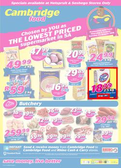 Cambridge Food Nelspruit : August Mid Month (9 Aug - 21 Aug 2018), page 1