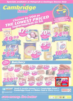 Cambridge Food Nelspruit : August Mid Month (9 Aug - 21 Aug 2018), page 1
