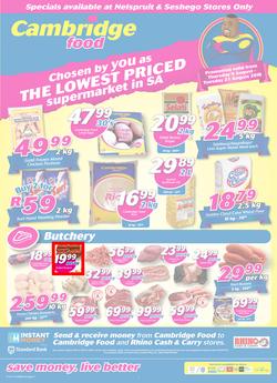 Cambridge Food Nelspruit : August Mid Month (9 Aug - 21 Aug 2018), page 1