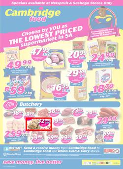 Cambridge Food Nelspruit : August Mid Month (9 Aug - 21 Aug 2018), page 1