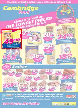 Cambridge Food Nelspruit : August Mid Month (9 Aug - 21 Aug 2018), page 1